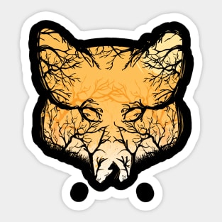 Morning fox Sticker